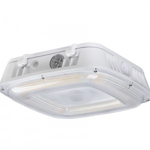 CPM - Canopy Light - Square - 20W/40W/55W/65W/75W - 3000K/4000K/5000K - 120-347V - White - 5 Year Warranty