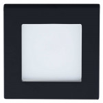 4" Round Hole Square LED Recessed Light 11W Matte Black