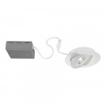 4" 360° Directional 11W LED Recessed Light Matte White
