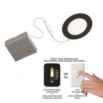 4" 11W 4CCT Select 2700-3000-4000-5000K Auto LED Recessed Light Matte Black