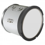 Split Downlight 4" 20-15-10W 120-347V 30-40-50K Silver frost dim 0-10V