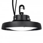 UFO highbay dome V3 100W 100-277V 50K black frost 120 deg. dim 0-10V DLC Premium - DLC ID S-POSY75 - 15 -080 Lumens