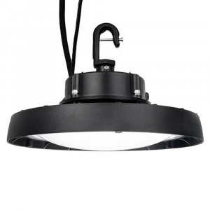 UFO highbay dome V3 100W 100-277V 50K black frost 120 deg. dim 0-10V DLC Premium - DLC ID S-POSY75 - 15 -080 Lumens
