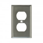 8421-SS - Duplex Cover Plate - Stainless Steel - 1 Gang