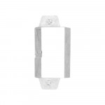 Decorator Mid Size Wallplate - 1 Gang - White - Plastic - 20/Box