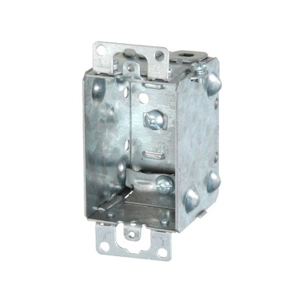 1102-L - Gangable Box with Ears and NMD Clamp 10 cu.in