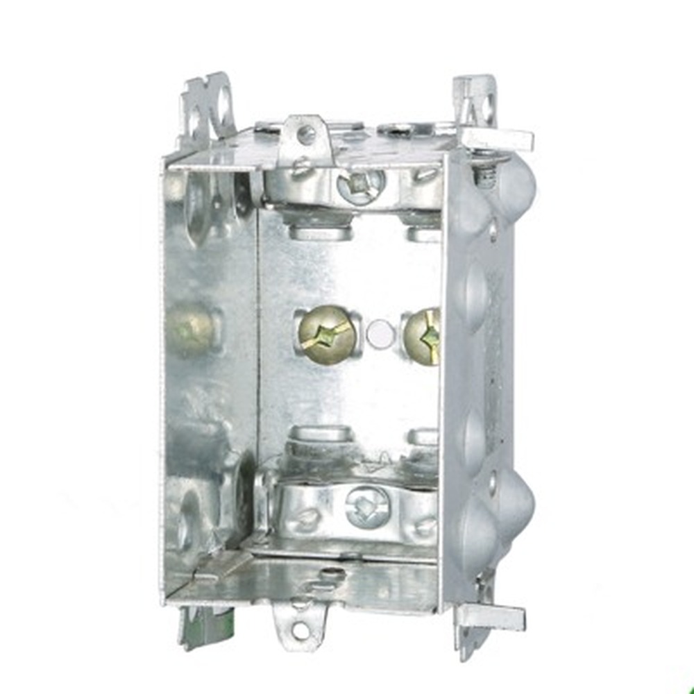 1104-LHA - Gangable Box with Armored Cable Clamp 12.5 cu.in