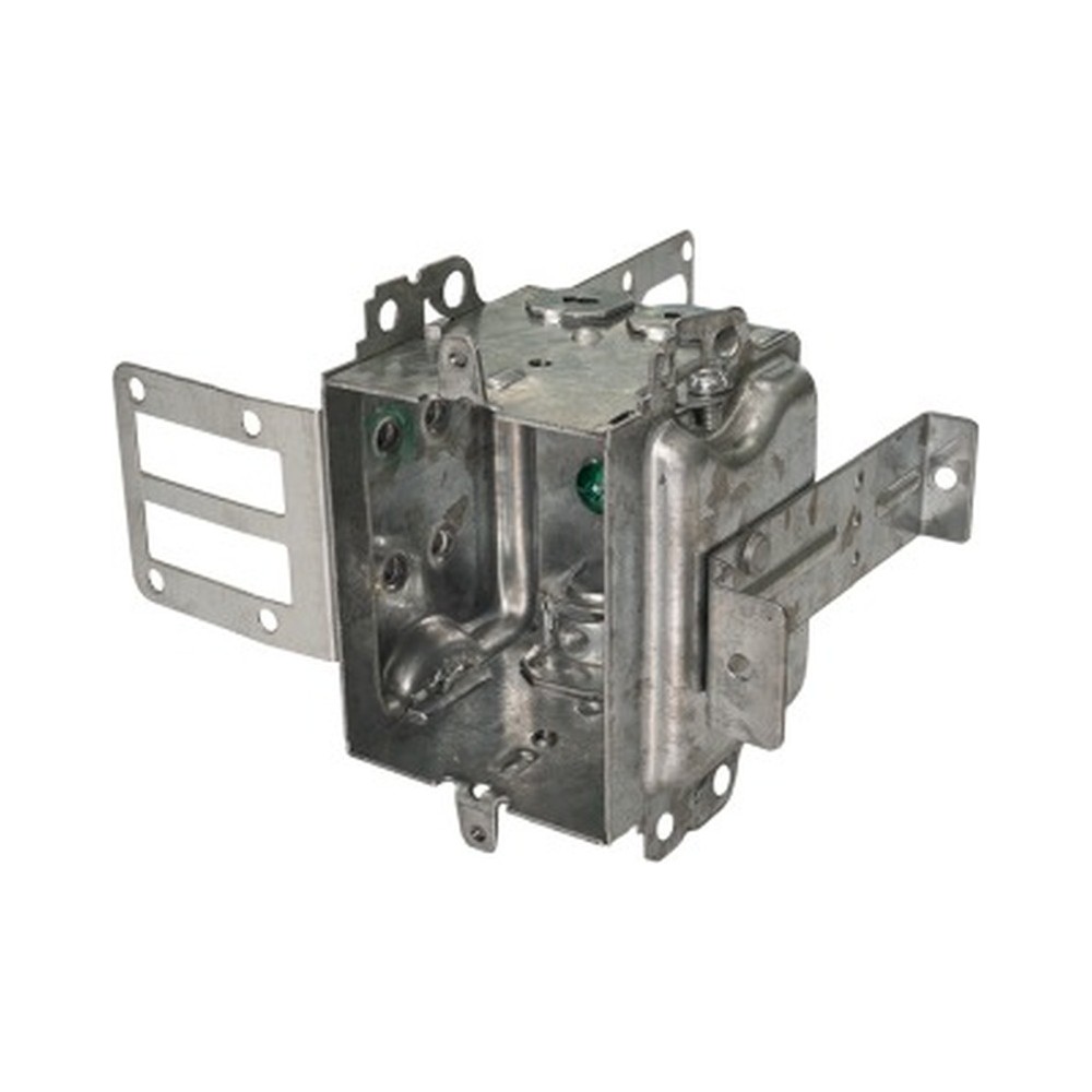 1204-LSSAXHV - High Voltage Steel Stud Mount Box with Armored Cable Clamp 16 cu.in