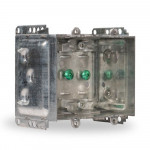 2304-LH-2 - 2 1/2" Deep Box - 2 Gang w/Positioning Tabs & Clamps 20/box