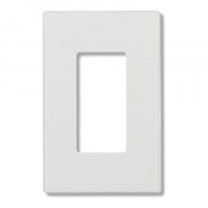 Decorator Wallplate - 1 Gang - Screwless - White - Plastic - V2