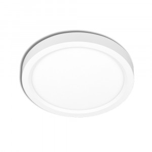 ENDURA 8" DIA. WHITE - 10W - SURFACE MOUNT DISC CEILING LIGHT - SELECTABLE CCT (30-40-50K) - 0-10V DIMMABLE - 120-277V