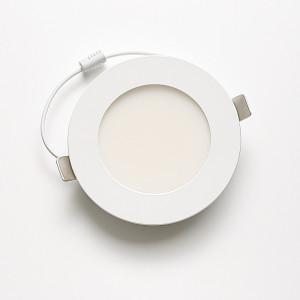 ENDURA 4" SLIM PANEL - 8W (750LM) - SELECTABLE 5-CCT (27-30-35-40-50K) - 120-347V - WHITE - FT6 CABLE - 80CRI -