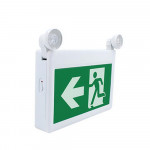 Emergency light running man ABS white 120-347V 120 mins NiCad 1.5W + 2x1.0W