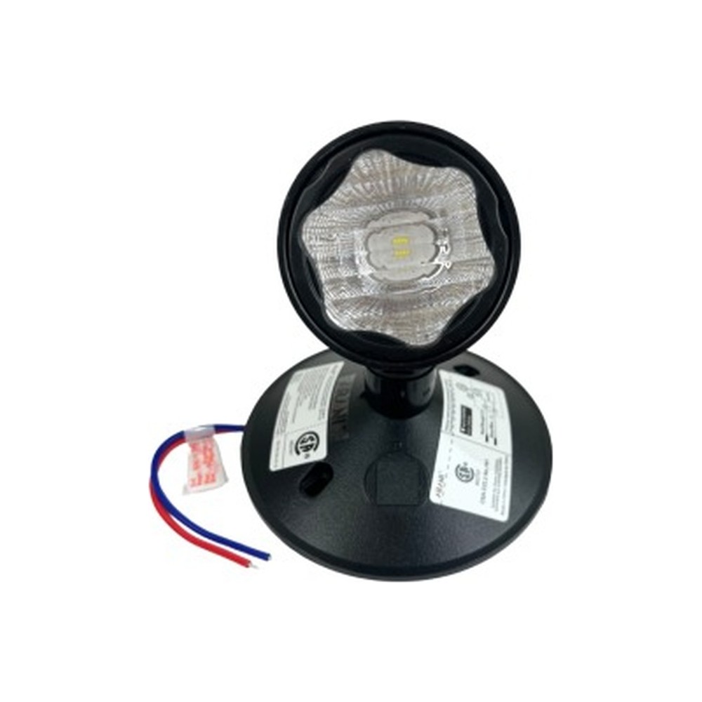 Emergency Remote Head 1 - Single - 2W - 6-24VDC - Black - V1