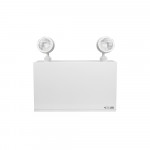 EML EMERGENCY LIGHTING, BATTERY UNIT, 140W BATTERY, 2X5W HEADS, 120/347V, STEEL, WHITE, 5 YEAR WARRANTY