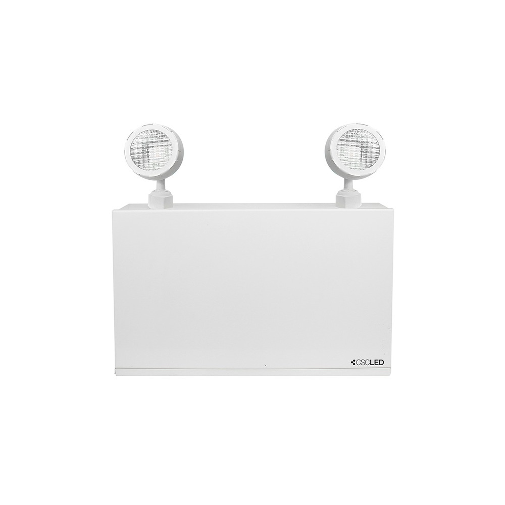 EML EMERGENCY LIGHTING, BATTERY UNIT, 140W BATTERY, 2X5W HEADS, 120/347V, STEEL, WHITE, 5 YEAR WARRANTY