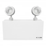 EML EMERGENCY LIGHTING, BATTERY UNIT, 36W BATTERY, 2X2W HEADS, 120-347V, STEEL, WHITE, 5 YEAR WARRANTY