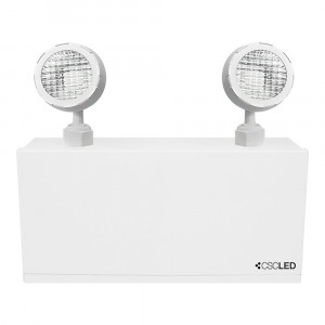 EML EMERGENCY LIGHTING, BATTERY UNIT, 36W BATTERY, 2X2W HEADS, 120-347V, STEEL, WHITE, 5 YEAR WARRANTY