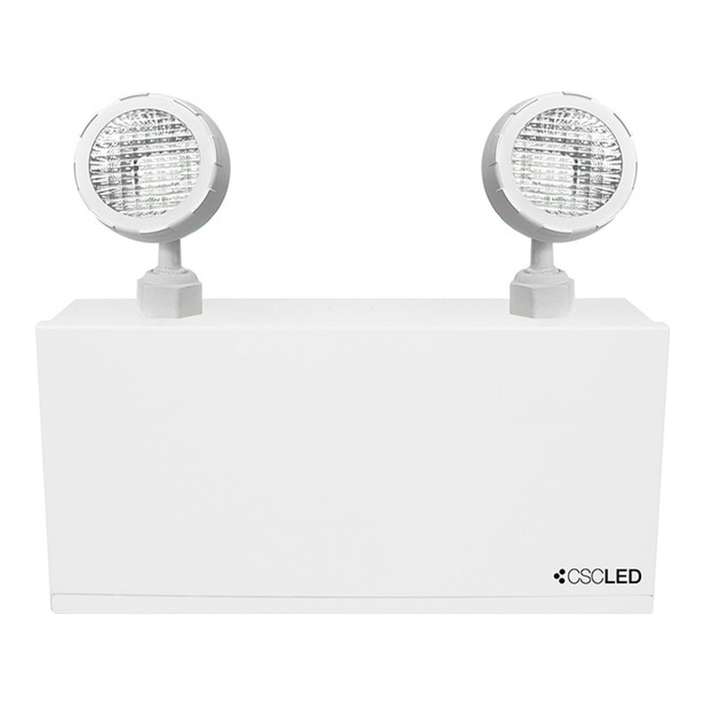 EML EMERGENCY LIGHTING, BATTERY UNIT, 36W BATTERY, 2X2W HEADS, 120-347V, STEEL, WHITE, 5 YEAR WARRANTY