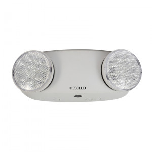 EML Emergency Lighting - Dual Head - Self-Powered - 2x2W Heads - 120-347V - Thermoplastic - White - 5 Year Warranty
