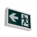 EML Emergency Lighting - Running Man Sign - Self-Powered - 120-347V - Steel - White - 5 Year Warranty