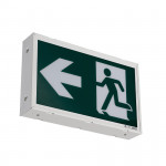 EML Emergency Lighting - Running Man Sign - 120-347V/6-24VDC - Steel - White - 5 Year Warranty