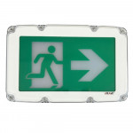 Weatherproof Plastic Running Man 4 - No Bat - 1W - AC 120-347V - V1