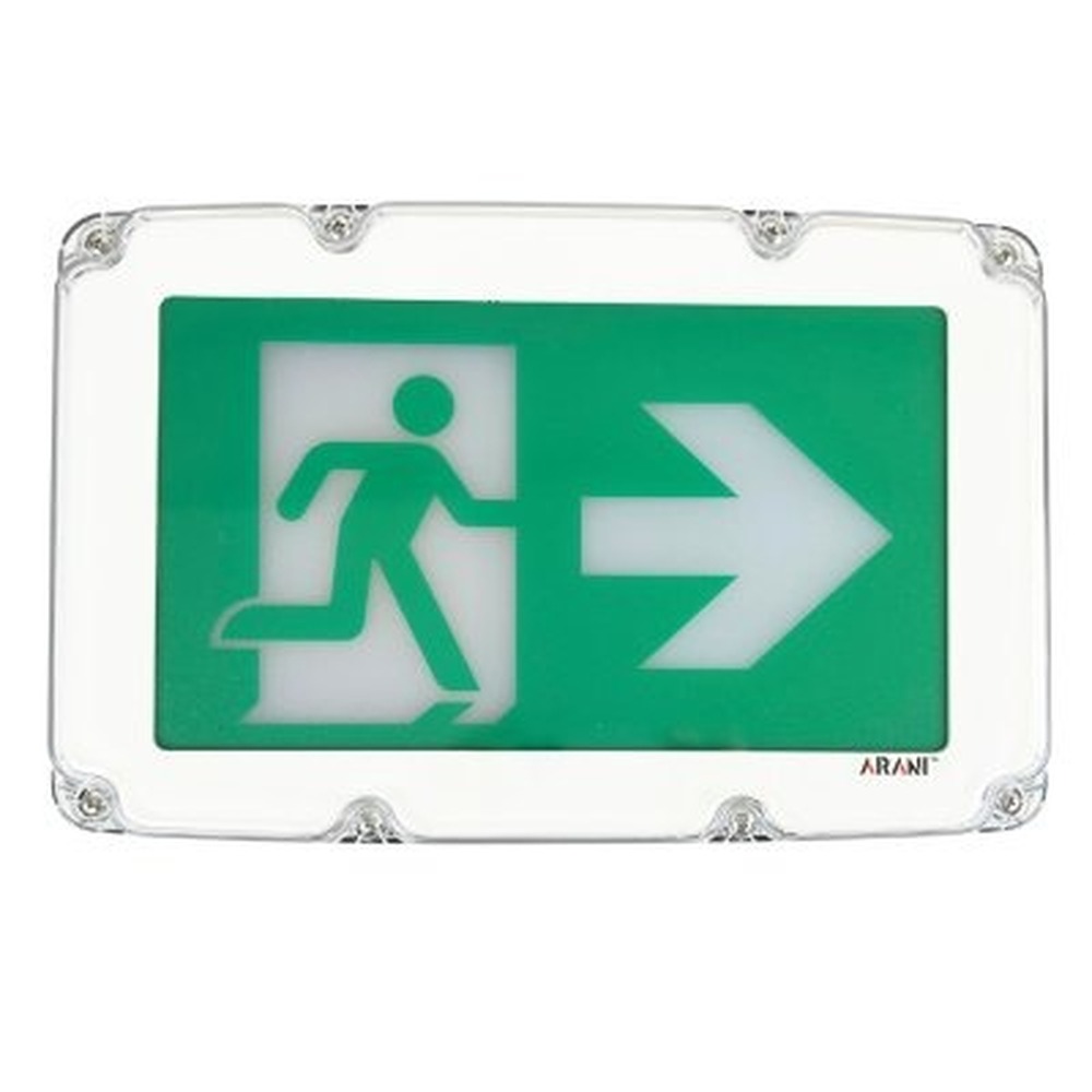 Weatherproof Plastic Running Man 4 - Battery backup - 1W - 120-347V - V1