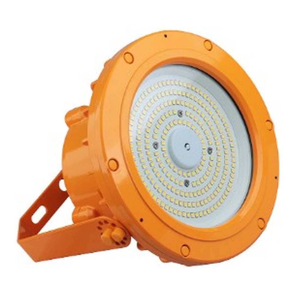 EXPR Round Explosion Proof Fixture - Hazloc - 60W - 5000K - 120-277V - Orange - 5 Year Warranty