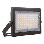 FLM02 MINI FLOOD LIGHT - FLOOD/AREA LIGHTS - 55W/70W/80W - 3000K/4000K/5000K - 120-347V - BRONZE - DLC S-YMB16N