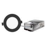 FLP3-8W-30/40K - ROND - LED 8W - 550 LUMENS - BOUTONS DE SÉLECTION 30K OU 40K - ANGLE DE FAISCEAU DE 110°. 3 1/2