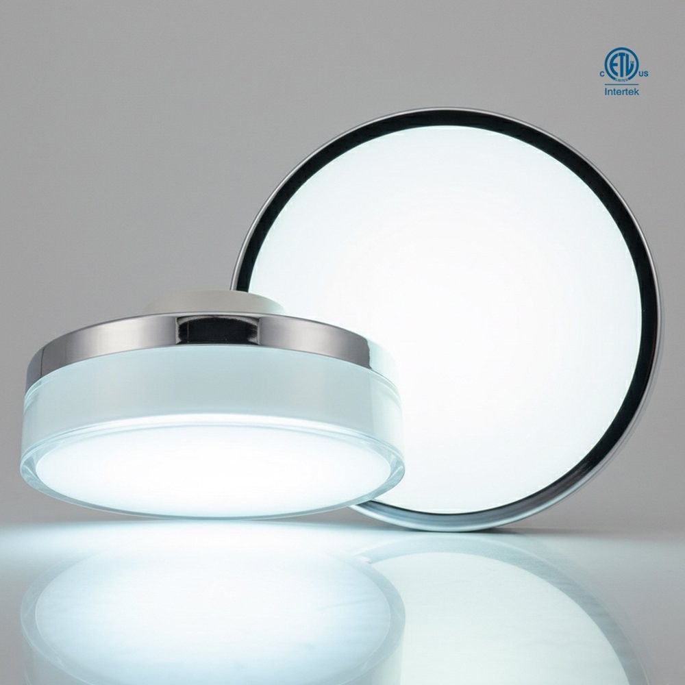 12-INCH LED RECESSED CEILING LIGHT IP65 OUTDOOR WET LOCATION - ADJUSTABLE CCT 22W 1700LM DIMMABLE 120V TRIAC