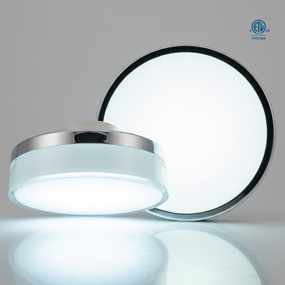 12-INCH LED RECESSED CEILING LIGHT FOR OUTDOOR AND WET LOCATIONS IP65 - ADJUSTABLE CCT - 22W - 1700LM - DIMMABLE 120V