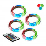 4 RGB LED Flexible Strip Lights 24" Under-Cabinet with Remote Control