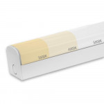 Illuminex Linear Fixture 4' 46-38-30W 120-347V 35-40-50K white frosted lens dim 0-10v