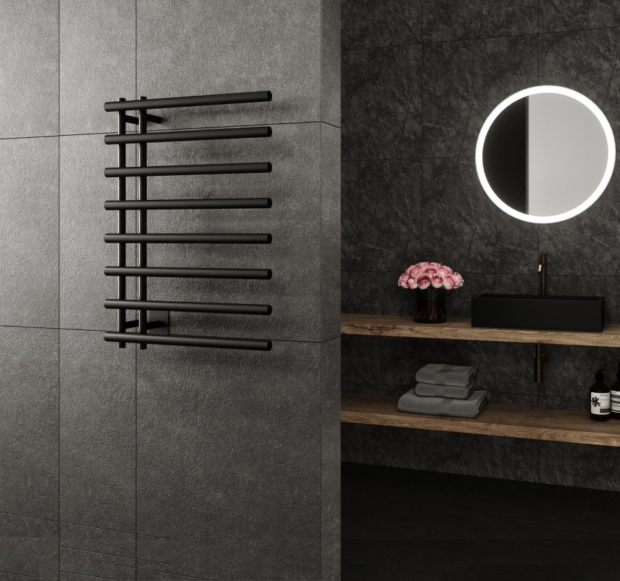 LETO 8 TOWEL WARMER - BLACK