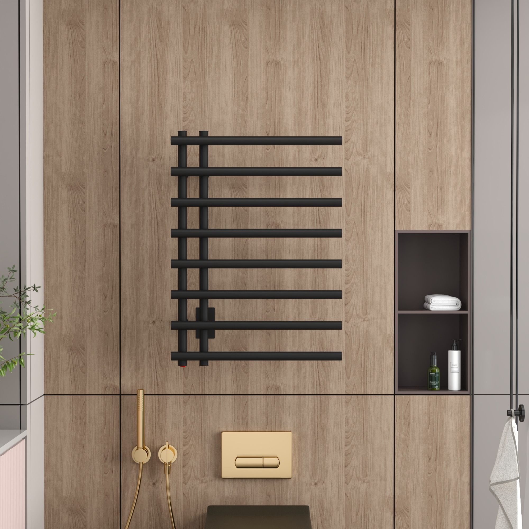 LETO 8 TOWEL WARMER - BLACK