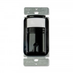 Capteur de mouvement mural PIR 3 voies avec neutre - Max 800W - 120V - Noir - V2