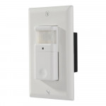 Motion Detector PIR switch 120V with neutral 15A 500W 180deg one-way 5s to 5min