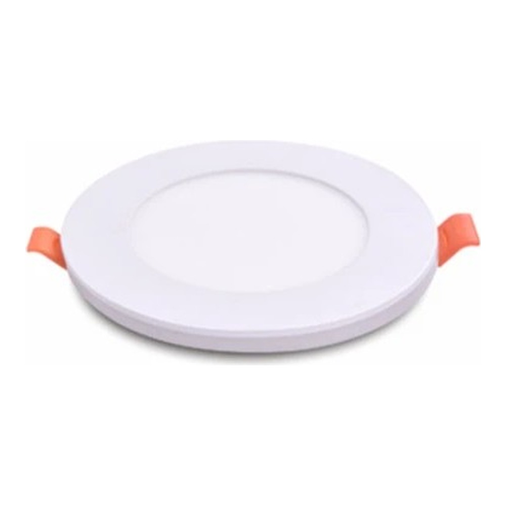 4" 5CCT ROUND WHITE SLIM PANEL WITH NIGHT LIGHT