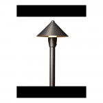 PATH LIGHT  -12V AC/DC - CLEAR LENS - 18" BRASS STEM - OD-PTB204U