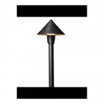 PATH LIGHT - 12V AC/DC - CLEAR LENS - 18" BRASS STEM - OD-PTB214U