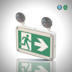 WET RATED 4W LED COMBINATION OF RUNNING MAN AND EXIT SIGN WITH 120 MINUTES BACKUP TIME.