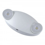 2W DUAL HEAD COMPACT SIZE EMERGENCY LIGHT - 120/277V AC - 90 MIN EMERGENCY DURATION - 6500K