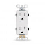 Outlet - 15 amp - 125V - White - V2