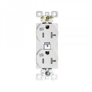Commercial Outlet - 20 amp - 125V - White - V2