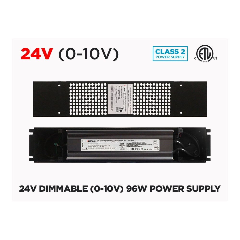 24V DIMMABLE (0-10V) CLASS 2 LED DRIVER 96W