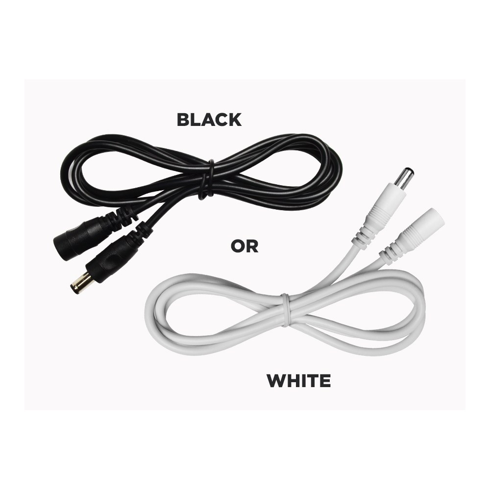 1 - 2 OR 3 METERS 12V/24V DC EXTENSION WITH CONNECTORS