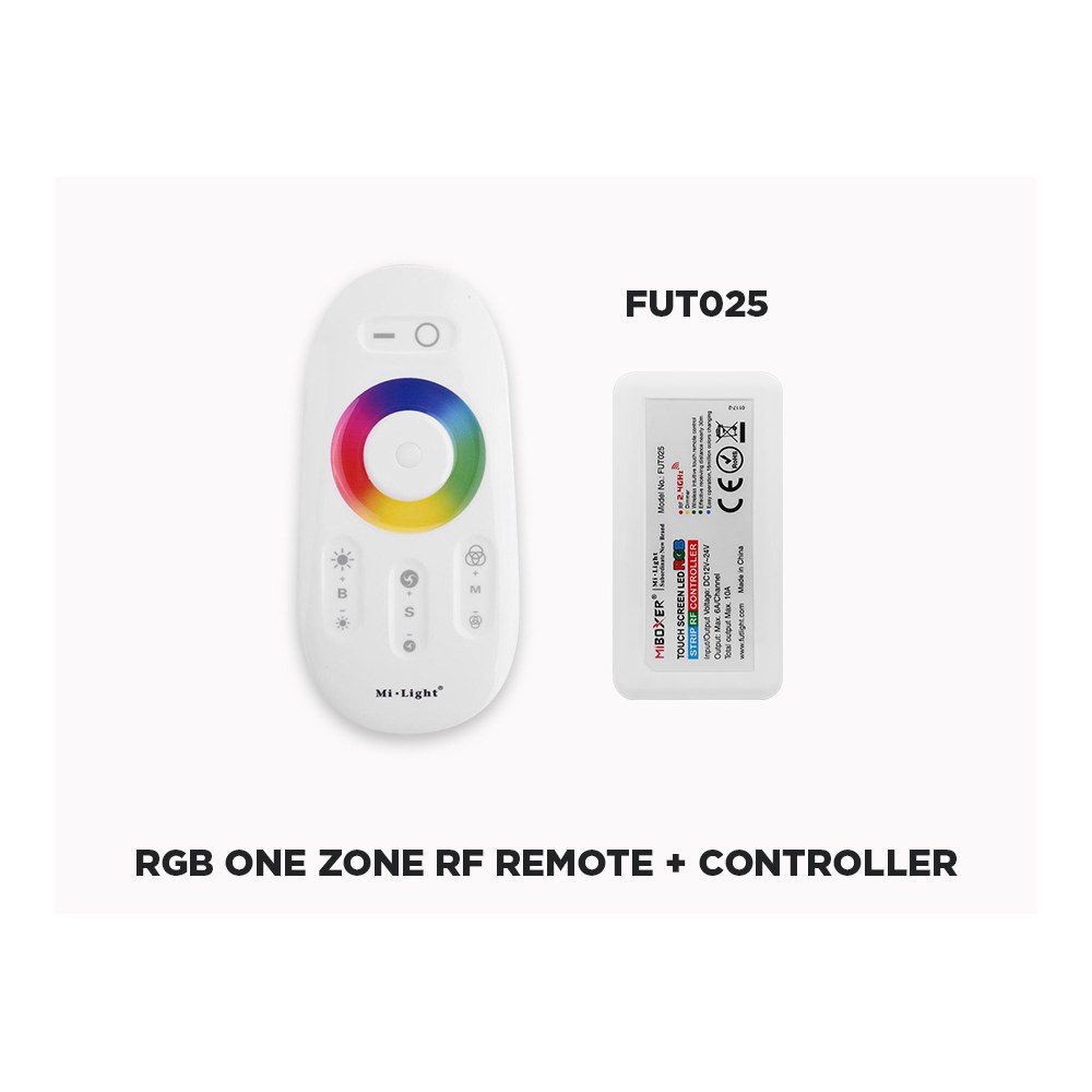 1 ZONE RF REMOTE AND CONTROLLER KIT FOR RGB LED STRIP