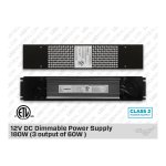 180W – (3 X 60W) 12V UNIVERSAL DIMMABLE LED DRIVER (CLASS 2)